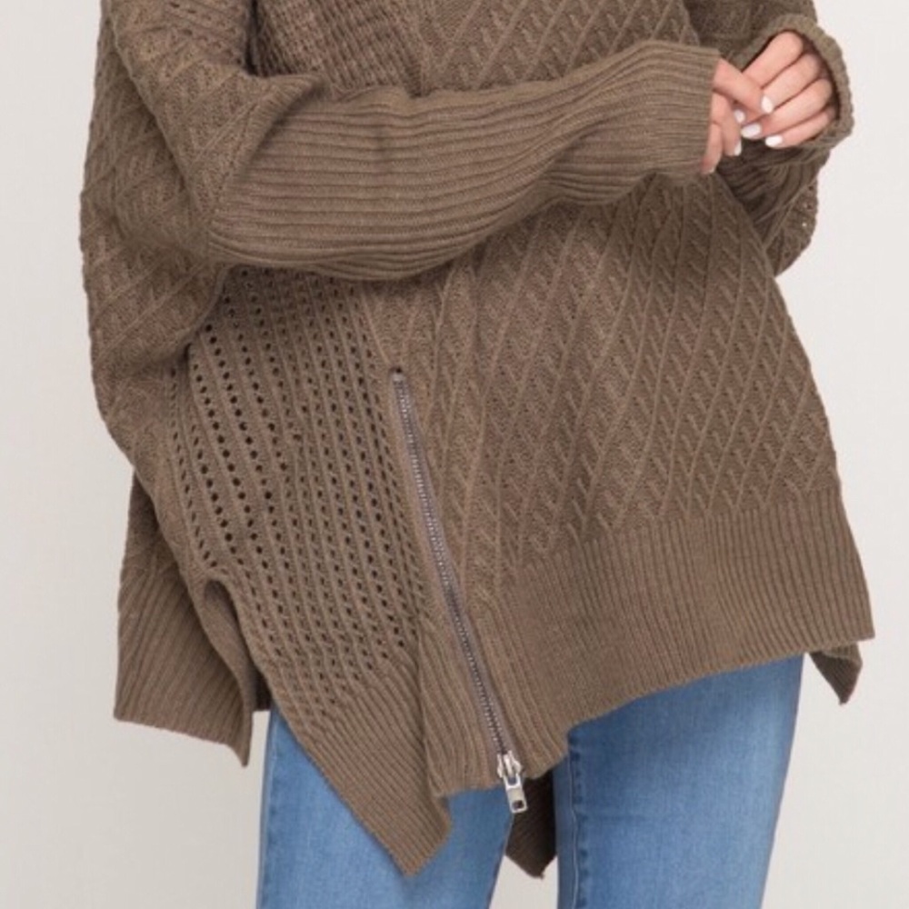 RELISTED UNDER SWEATERS Oversized Patterned Knit Sweater - Picture 3 of 13